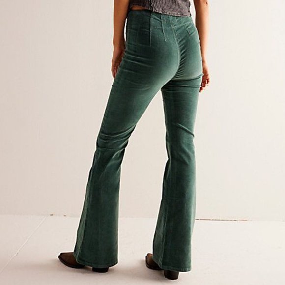 Free People Denim - FREE PEOPLE /WTF jayde corduroy flare jeans Sz 30 NEW